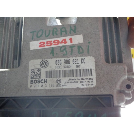 CALCULATOR MOTOR VOLKSWAGEN TOURAN 1.9TDI , AN 2003-2008 , BXE 