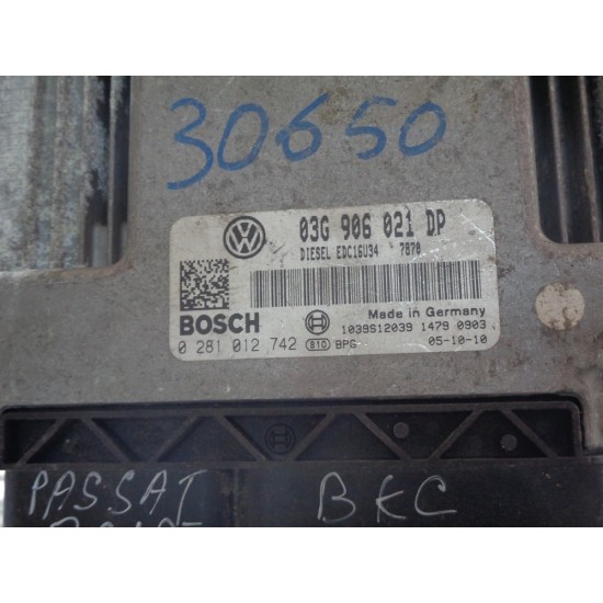 CALCULATOR MOTOR VOLKSWAGEN PASSAT B6 1.9TDI , AN 2005-2010 BKC
