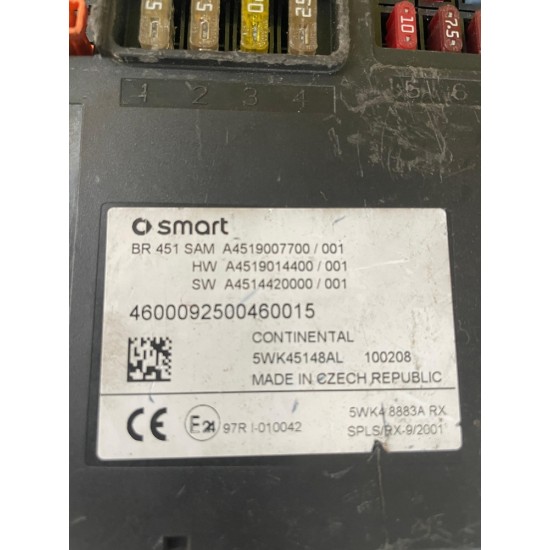 PANOU SIGURANTE SMART FORTWO 451 ,AN 2007-2014 !