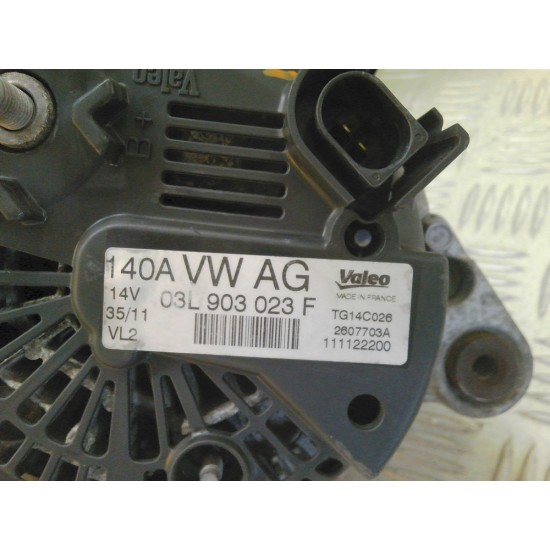 ALTERNATOR VOLKSWAGEN GOLF VI 1.6 / 2.0 TDI ,AN 2008-2015 !