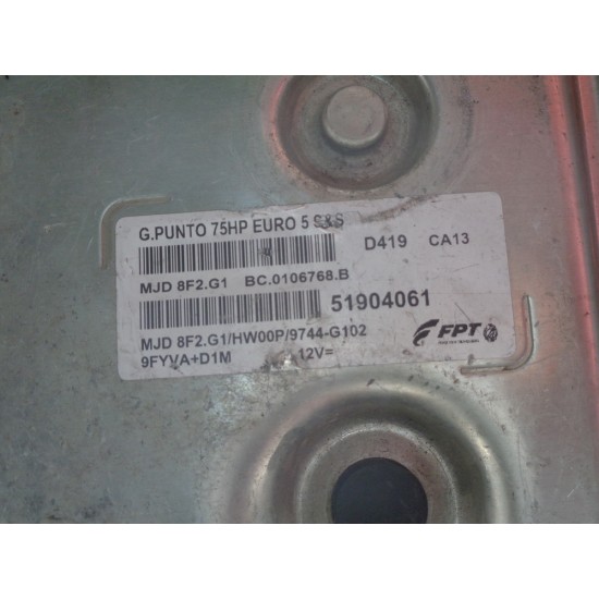 CALCULATOR MOTOR FIAT GRANDE PUNTO 1.3JTD , AN 2007-2014