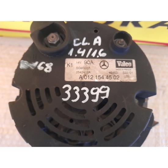 ALTERNATOR MERCEDES CLASA A W168, 1.4/1.6 BENZINA, AN 1998-2004 ALTERNATOR MERCEDES CLASA A W168, 1.4/1.6 BENZINA, AN 1998-2004