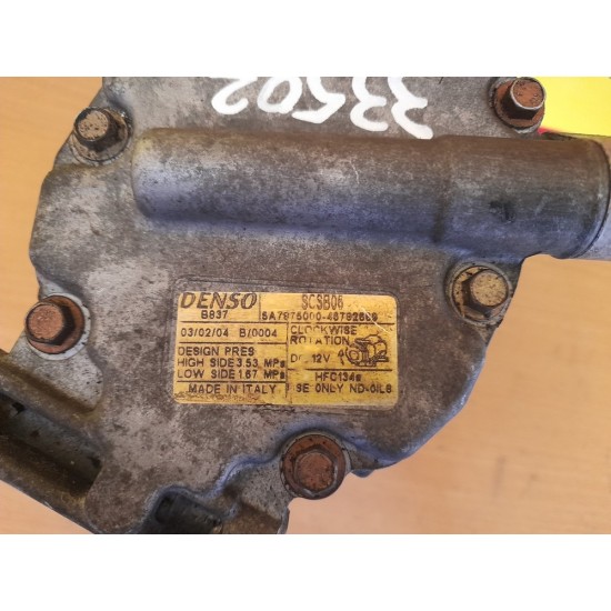 COMPRESOR AC FIAT PUNTO 1.2 BENZINA, AN 2001-2007 COMPRESOR AC FIAT PUNTO 1.2 BENZINA, AN 2001-2007