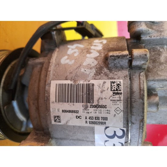 COMPRESOR AC SMART FORTWO 453, 1.0 BENZINA, AN 2015 COMPRESOR AC SMART FORTWO 453, 1.0 BENZINA, AN 2015