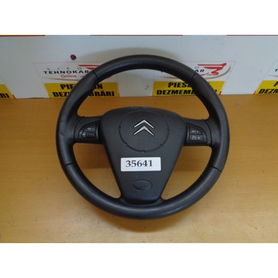 VOLAN + AIRBAG CITROEN C2, AN 2003-2009 - CU COMENZI / PIELE 