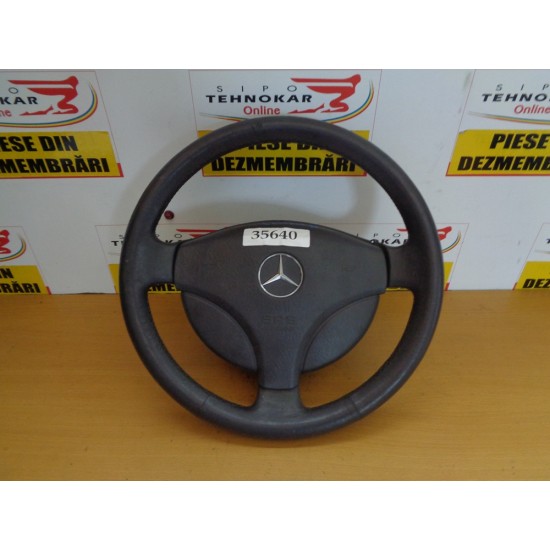 VOLAN + AIRBAG MERCEDES CLASA A W168, AN 1997-2004 - CU PIELE 
