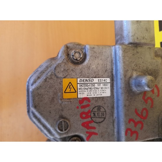 COMPRESOR AC TOYOTA YARIS, 1.5 HYBRID, AN 2015 COMPRESOR AC TOYOTA YARIS, 1.5 HYBRID, AN 2015