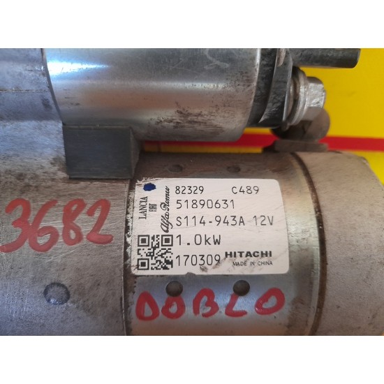 ELECTROMOTOR FIAT DOBLO, 1.4 BENZINA, AN 2009