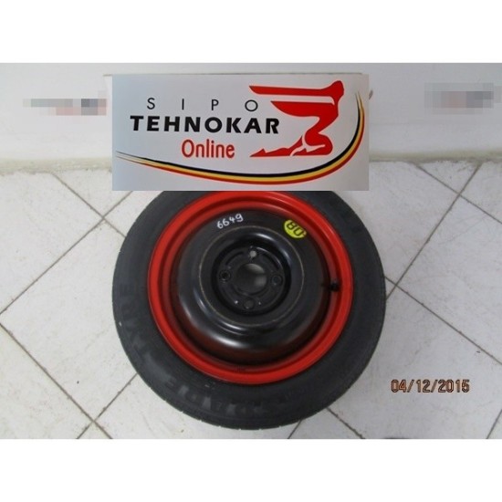 ROATA DE REZERVA SLIM FORD FOCUS DIM 125/80/R15 ROATA DE REZERVA SLIM FORD FOCUS DIM 125/80/R15