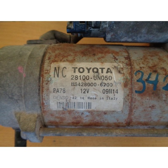 ELECTROMOTOR TOYOTA YARIS , 1.4 DIESEL, AN 2010 ELECTROMOTOR TOYOTA YARIS , 1.4 DIESEL, AN 2010