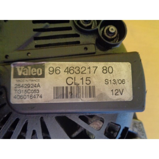 ALTERNATOR PEUGEOT 207, 1.6 HDI, AN 2005 ALTERNATOR PEUGEOT 207, 1.6 HDI, AN 2005