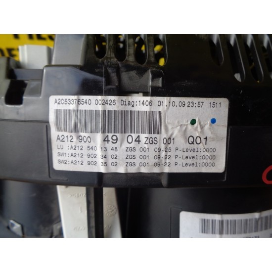 CEAS BORD MERCEDES CLASA E , W212, 3.0 CDI, AN 2010-2015 CEAS BORD MERCEDES CLASA E , W212, 3.0 CDI, AN 2010-2015