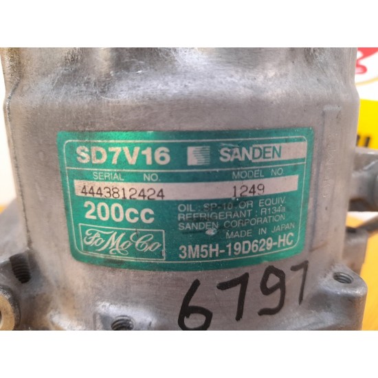 COMPRESOR AC FORD FIESTA 2.0 DIESEL AN 2005-2011 COMPRESOR AC FORD FIESTA 2.0 DIESEL AN 2005-2011