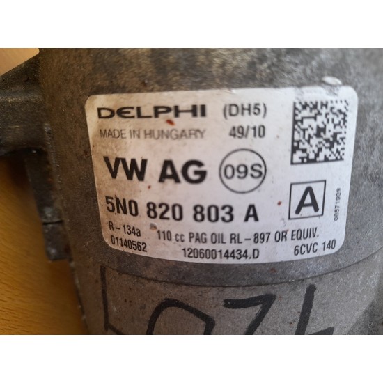 COMPRESOR AC AUDI A3 1.6 DIESEL AN 2012-2017 COMPRESOR AC AUDI A3 1.6 DIESEL AN 2012-2017