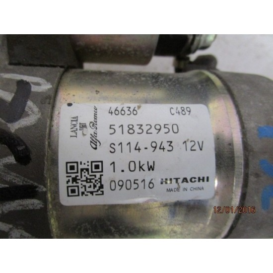 ELECTROMOTOR FIAT PANDA NATURAL POWER 1.2-1.4 BENZINA AN 2004-2011 ELECTROMOTOR FIAT PANDA NATURAL POWER 1.2-1.4 BENZINA AN 2004-2011