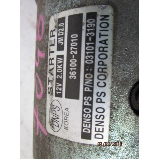 ELECTROMOTOR HYUNDAI SANTA FE 2.2 DIESEL AN 2006-2011 ELECTROMOTOR HYUNDAI SANTA FE 2.2 DIESEL AN 2006-2011