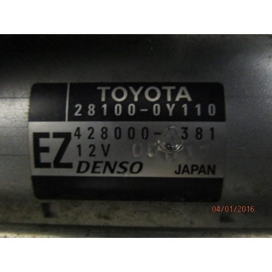 ELECTROMOTOR TOYOTA YARIS 1.3 BENZINA AN 2011-2016