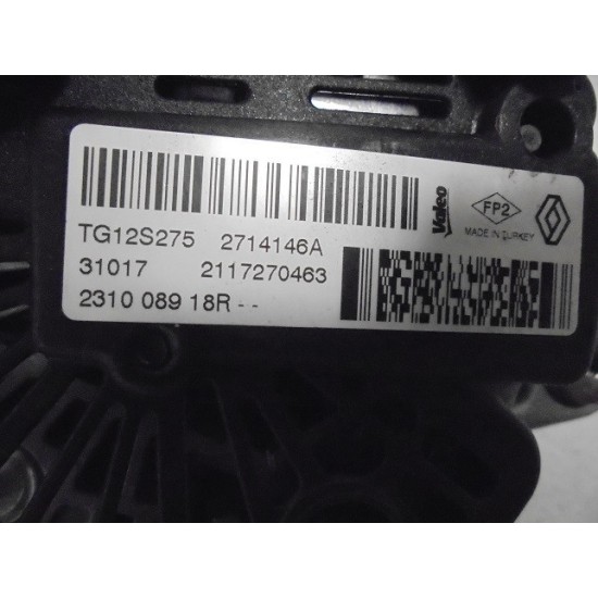 ALTERNATOR RENAULT CLIO 1.5 DIESEL AN 2012-2019 ALTERNATOR RENAULT CLIO 1.5 DIESEL AN 2012-2019