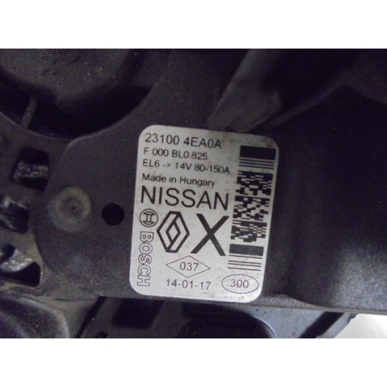 ALTERNATOR NISSAN QASHQAI 1.5 DIESEL AN 2006-2013 ALTERNATOR NISSAN QASHQAI 1.5 DIESEL AN 2006-2013
