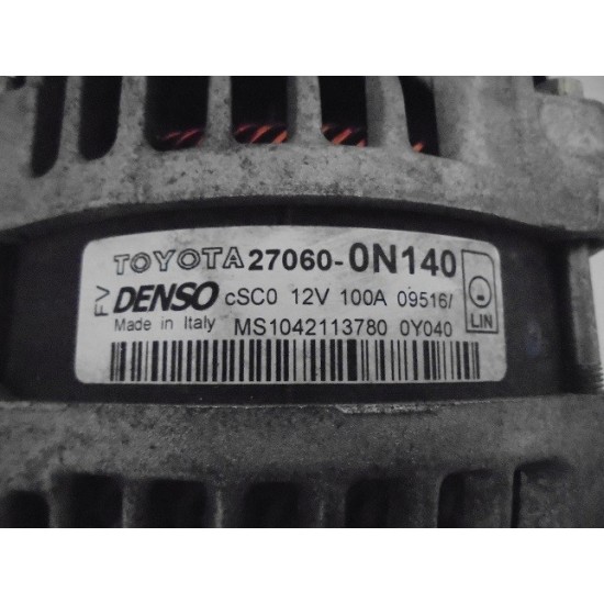 ALTERNATOR TOYOTA YARIS 1.4 DIESEL AN 2012-2017 ALTERNATOR TOYOTA YARIS 1.4 DIESEL AN 2012-2017