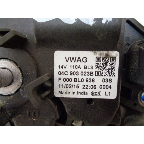 ALTERNATOR VOLKSWAGEN UP 1.0 BENZINA AN 2010-2019